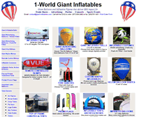 Tablet Screenshot of giant-inflatables.com